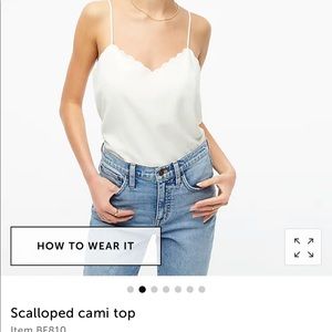 JCrew Scallop Camisole Tank